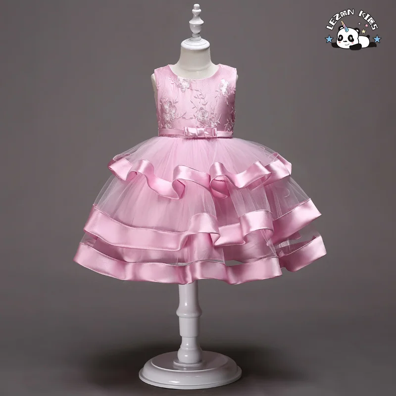 LEZONKIDS - Designer Style Children's Fancy Party Puff Frocks Tulle Dress Girls Occassion Dress for Young Girls